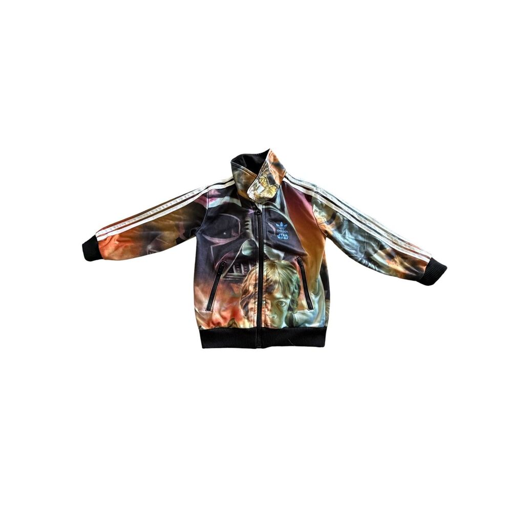 Adidas x Star Wars Collab Full Zip Up Sports Track Jacket Size 3T